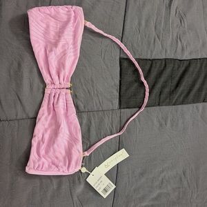 NWT Sunshine 79 Size 10 Pink Bandeau Bikini Top Summer Beach Pool Cruise Swim